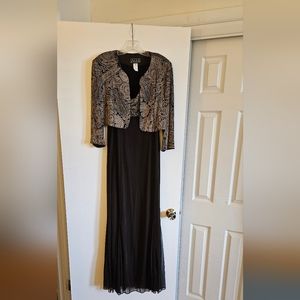 Alex Evenings 2-piece Brown Evening Gown